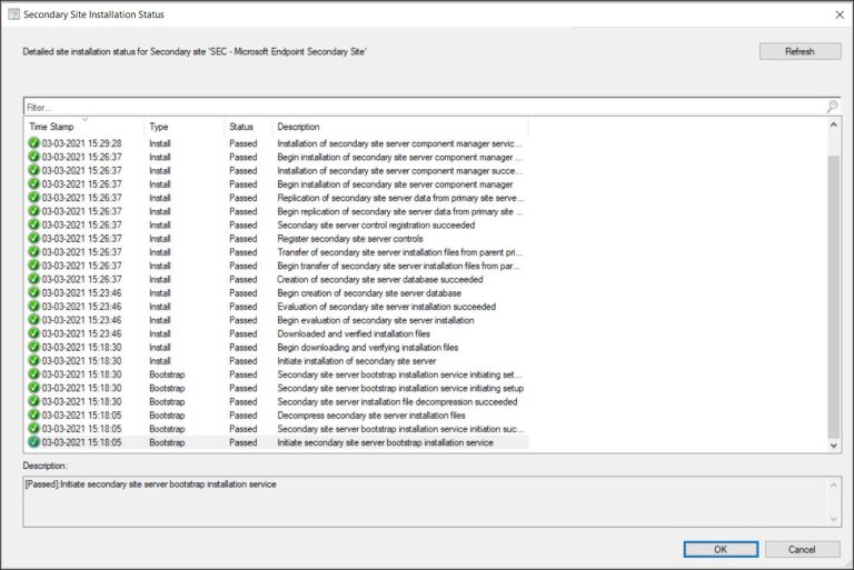 ConfigMgr Secondary Site Installation Steps