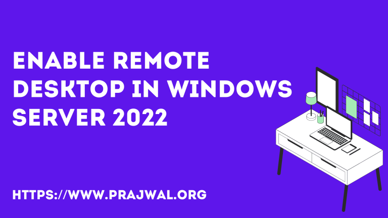 Enable Remote Desktop in Windows Server 2022
