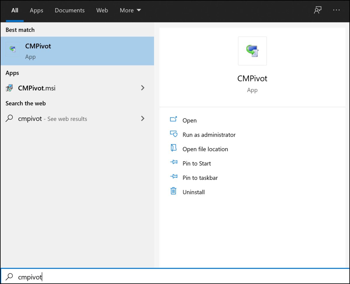 How to Install SCCM CMPivot Standalone App - Prajwal.org