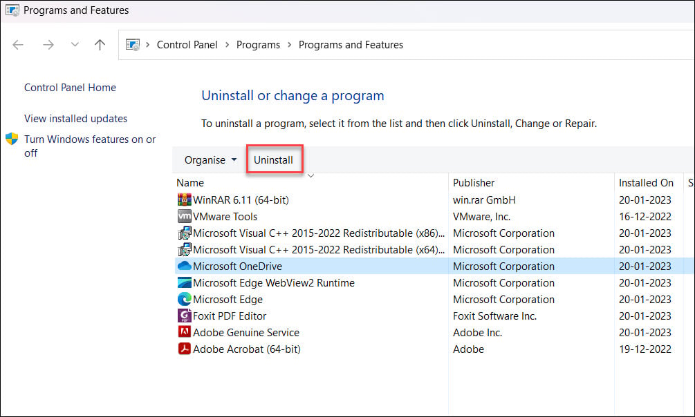 How to Uninstall OneDrive on Windows 11