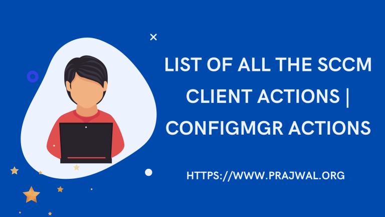 SCCM Client Actions