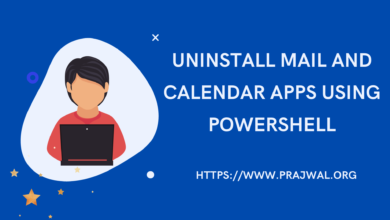 Uninstall Mail and Calendar Apps using PowerShell